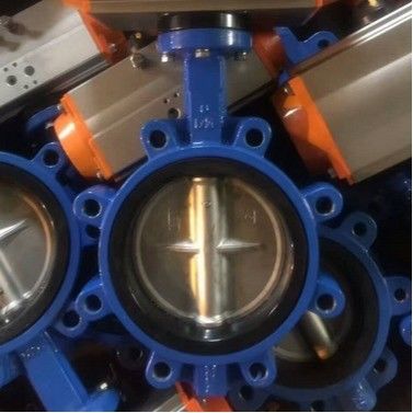 Medios de agua PN10 PN16 Rubber Seal Lug Tipo de válvula mariposa Lt Tipo de gusano accionado
