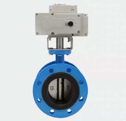 Control del actuador eléctrico Dn300 válvula mariposa para el control de los medios de gas en la industria