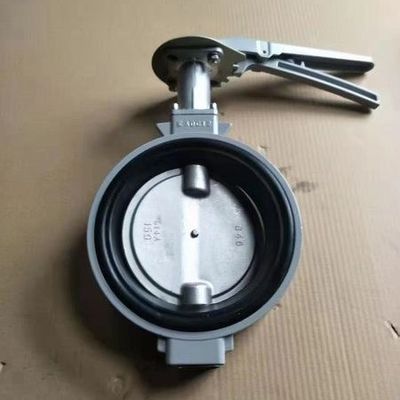 Servicio personalizado Cuerpo de aleación de aluminio estándar de dos piezas Wafer Wafer Butterfly Valve