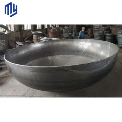Contenedor de cabeza de tanque elíptico de acero inoxidable de carbono con conexión soldada con soporte OEM