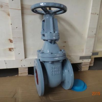 DN32 CI Flange de asiento metálico de hierro fundido Sello blando de estela ascendente de acero inoxidable