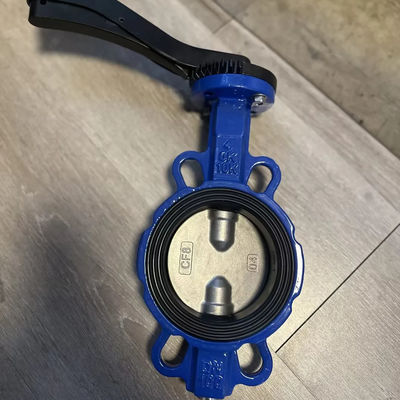 1 pulgada de acero inoxidable sanitario válvula de mariposa neumática con estructura personalizada