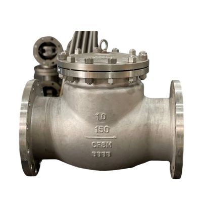 Acero inoxidable DN200 8 pulgadas de dos vías PN16 doble tipo de brida sin retorno válvula de control de balanceo