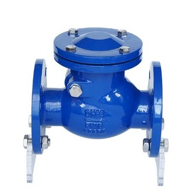CI/DI/WCB/SS DN250 PN16 Válvula de control de oscilación de fuego de extremo de brida con tamaño de puerto personalizable