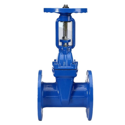 Válvula de puerta de sellado suave elástica manual de hierro dúctil DN50 100 150 para medios de agua