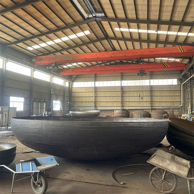 Presión personalizada de acero inoxidable cabezas elípticas con acabado de chorro de arena