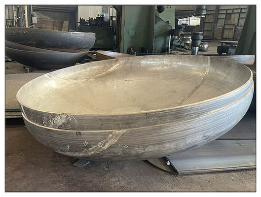 Compañía de producción de cabeza de plato plana estándar ASME para hemisferios de acero