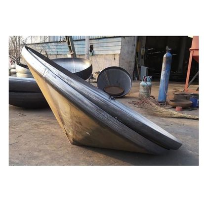 Polishing 304 de acero inoxidable cabeza cónica cono fin de plato cabezas del tanque con conexión de soldadura