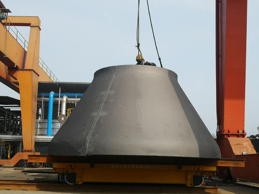 Polishing 304 de acero inoxidable cabeza cónica cono fin de plato cabezas del tanque con conexión de soldadura