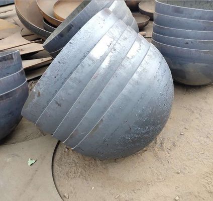 La norma ASME 30 pulgadas conexión de soldadura cabeza del tanque hemisférico para el extremo del tubo de acero