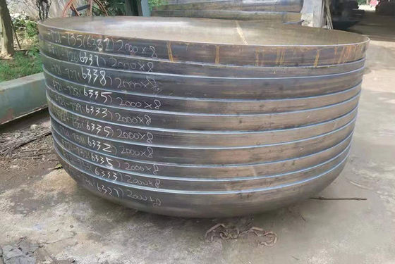 Tamaño personalizado Cabezas de plato 1000 mm 6 mm Cabeza de hemisferio de acero suave
