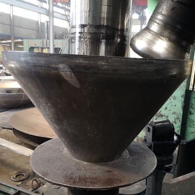 Acero al carbono personalizado Acero inoxidable Cono plano de fondo del tanque Cabezas cónicas para el diseño