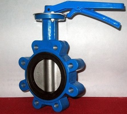 Medios de agua PN10 PN16 Rubber Seal Lug Tipo de válvula mariposa Lt Tipo de gusano accionado
