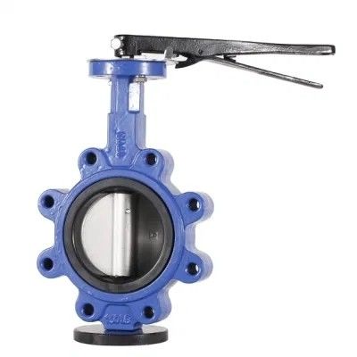 Medios de agua PN10 PN16 Rubber Seal Lug Tipo de válvula mariposa Lt Tipo de gusano accionado
