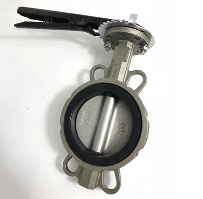 Válvula de mariposa de acero inoxidable DN200 personalizada GGG50 EPDM con certificado