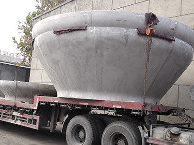 Cabezas de los recipientes de presión Acero carbono Presión en frío Plato de presión de presión Conical Tank End Conical Head