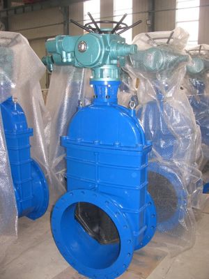 Disponible OEM Acero de carbono WCB NKZ961H válvula de puerta de vacío de brida eléctrica estándar DIN F6