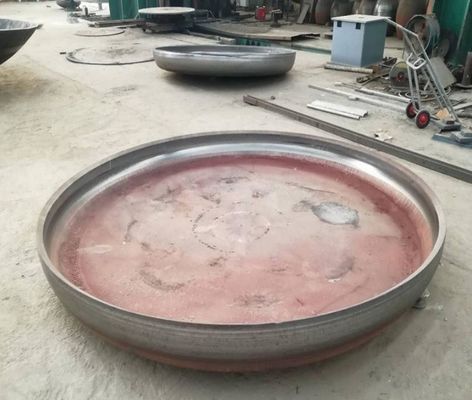 Conexión de soldadura Capa de cabeza plana de acero carbono para partes de calderas de recipientes a presión
