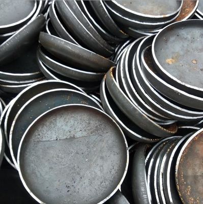 Tamaño personalizado de soldadura Fondo de tanque 1000 mm cabeza plana elipsoidal para piezas iguales de la caldera
