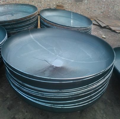 Tamaño personalizado de soldadura Fondo de tanque 1000 mm cabeza plana elipsoidal para piezas iguales de la caldera