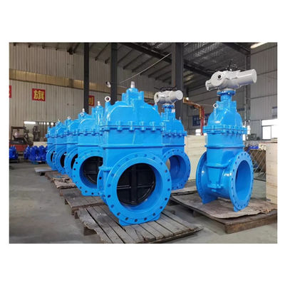 Control de flujo de agua HT200 Tipo de válvula de puerta de brida de hierro fundido con rueda de mano de hierro dúctil