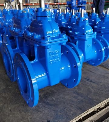 Control de flujo de agua HT200 Tipo de válvula de puerta de brida de hierro fundido con rueda de mano de hierro dúctil