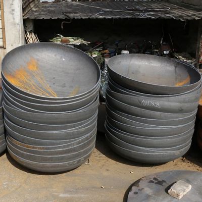 Cabeza hemisférica de pared gruesa de alta presión de acero al carbono personalizada para piezas de calderas