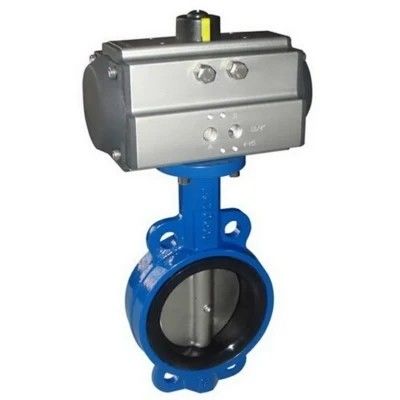PN16 PN25 DN40-DN400 300LB de baja temperatura manual con sello duro de metal válvula de mariposa de obleas neumáticas