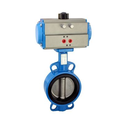 PN16 PN25 DN40-DN400 300LB de baja temperatura manual con sello duro de metal válvula de mariposa de obleas neumáticas
