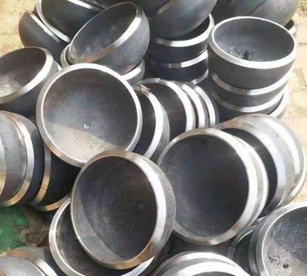 Cabeza de placa revestida de acero al carbono en diseño hemisférico con conexión de soldadura