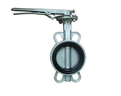 Válvula de mariposa de acero inoxidable/acero carbono de tamaño de puerto OEM con operación manual