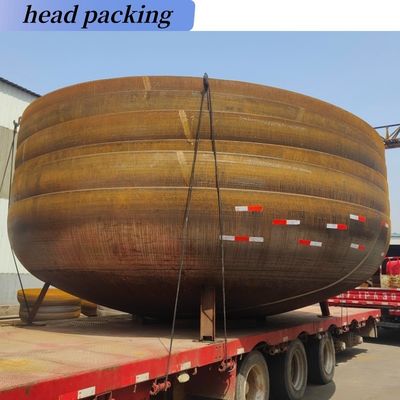 Codo de cabeza igual Círculo de 1000 mm Cubierto con plato Astm A403 Acero 316L ASME Cabeza de plato elíptica