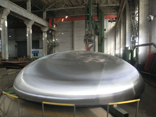 Tamaño personalizado Calderas de precisión de acero al carbono Fin de plato Asme 2 1 Cabeza semielíptica para la industria