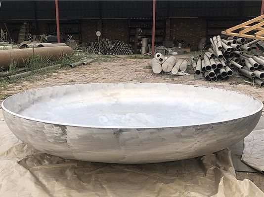 Círculo de 200 mm a 3000 mm de acero inoxidable de acero carbono hemisferio elíptico de la cabeza del plato para la industria