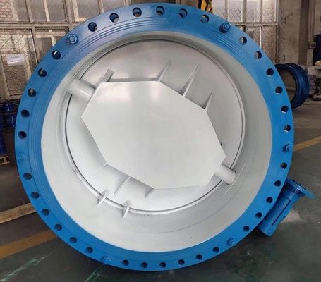 Certificado completo Las válvulas de mariposa DIN BS JIS Flange DI CI WCB Cuerpo doble flange