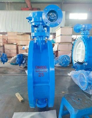 Certificado completo Las válvulas de mariposa DIN BS JIS Flange DI CI WCB Cuerpo doble flange