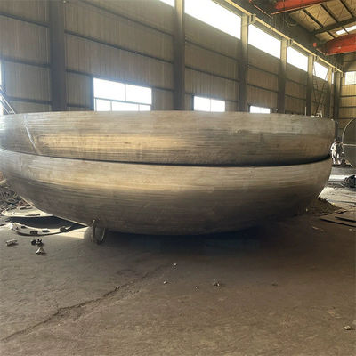 Cabezas elípticas de acero inoxidable 304/316 con soporte OBM para calderas y contenedores