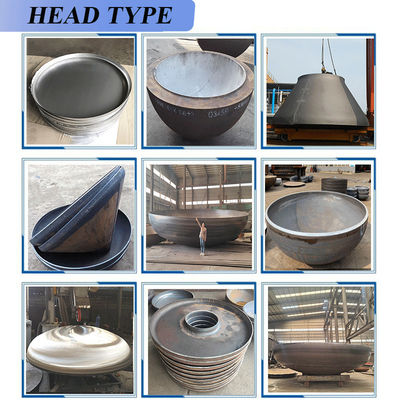 Cabeza de plato de acero inoxidable de 800 * 3 mm para recipientes a presión personalizados en la industria del petróleo y el gas