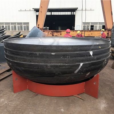 Conexión de soldadura de acero carbono cabeza de tanque elíptica con el extremo de la placa