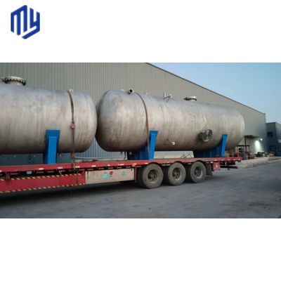 Tanque de almacenamiento de gas de aire y agua de acero al carbono de 50 MPa para el reabastecimiento de combustible de los cilindros en las gasolineras