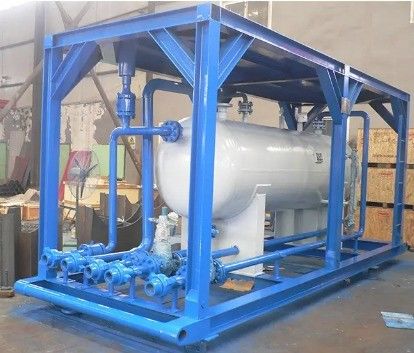 Instalación de fabricación Máquina de llenado de gas de GLP Tanque de almacenamiento Estación de deslizamiento con cilindro