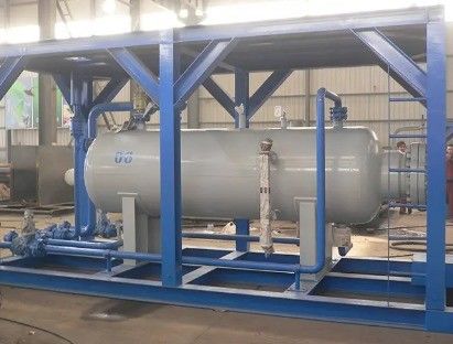 Instalación de fabricación Máquina de llenado de gas de GLP Tanque de almacenamiento Estación de deslizamiento con cilindro