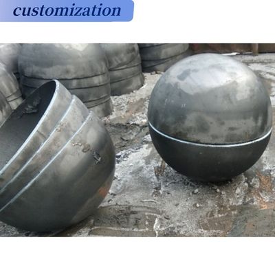 Conexión de soldadura 1000 mm Gran media esfera de metal para cabezas de tanque esféricas personalizadas