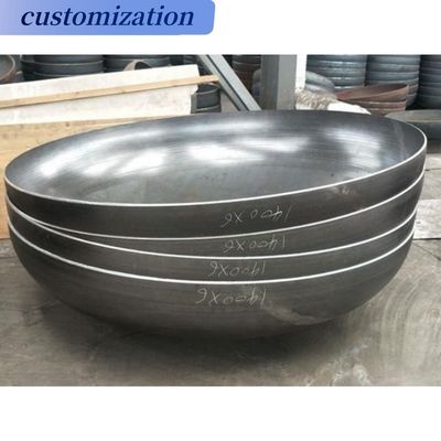 Topo de recipiente con extremo torisférico para tuberías de acero inoxidable