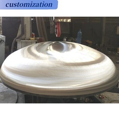 Conexión de soldadura Esfera de bola de aluminio de mitad cabeza torisférica para diseño personalizado