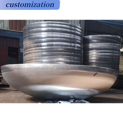 Conexión de soldadura Esfera de bola de aluminio de mitad cabeza torisférica para diseño personalizado