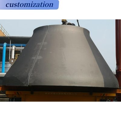 Capa de tapa del tanque de fondo cónico de acero al carbono personalizado para aplicaciones industriales