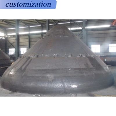 Capa de tapa del tanque de fondo cónico de acero al carbono personalizado para aplicaciones industriales