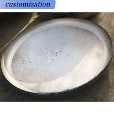 Conexión de soldadura estándar ASME Cabezas de plato elípticas de acero al carbono grandes para tanques