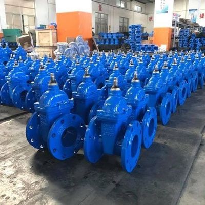 Disponible válvula de puerta OEM BS515 DIN F4 F5 AWWA Sello de caucho de tronco dúctil sin elevación